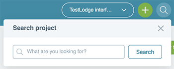 TestLodge search box